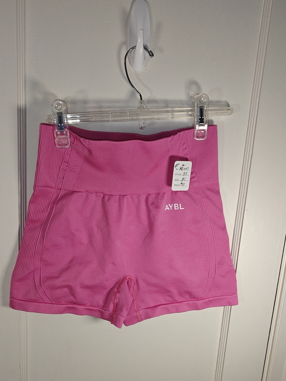 AYBL Empower Seamless Shorts - Magenta Pink - Size Medium